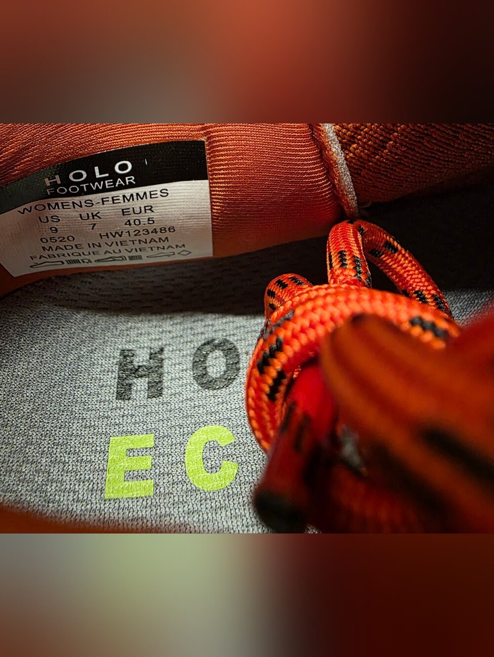 New HOLO Footwear  Zeus Terracotta Trail, Hiking Sneakers, Women's Sizes - Picture 13 of 16